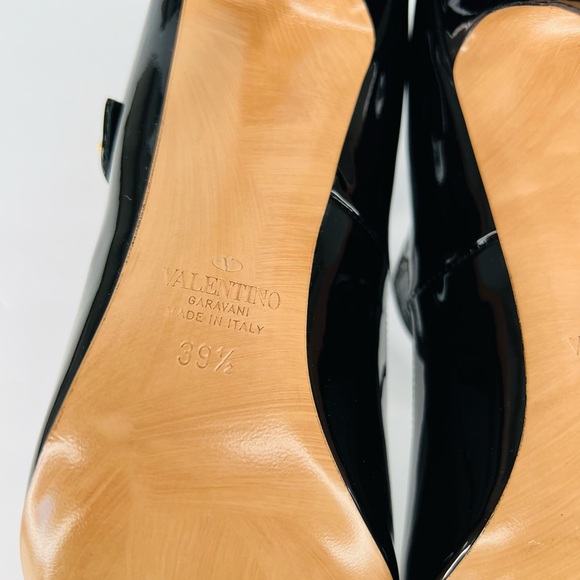 Valentino Garavani Ankle Strap Mary Jane Studded Patent Pumps Size EU 39.5 - Picture 8 of 13